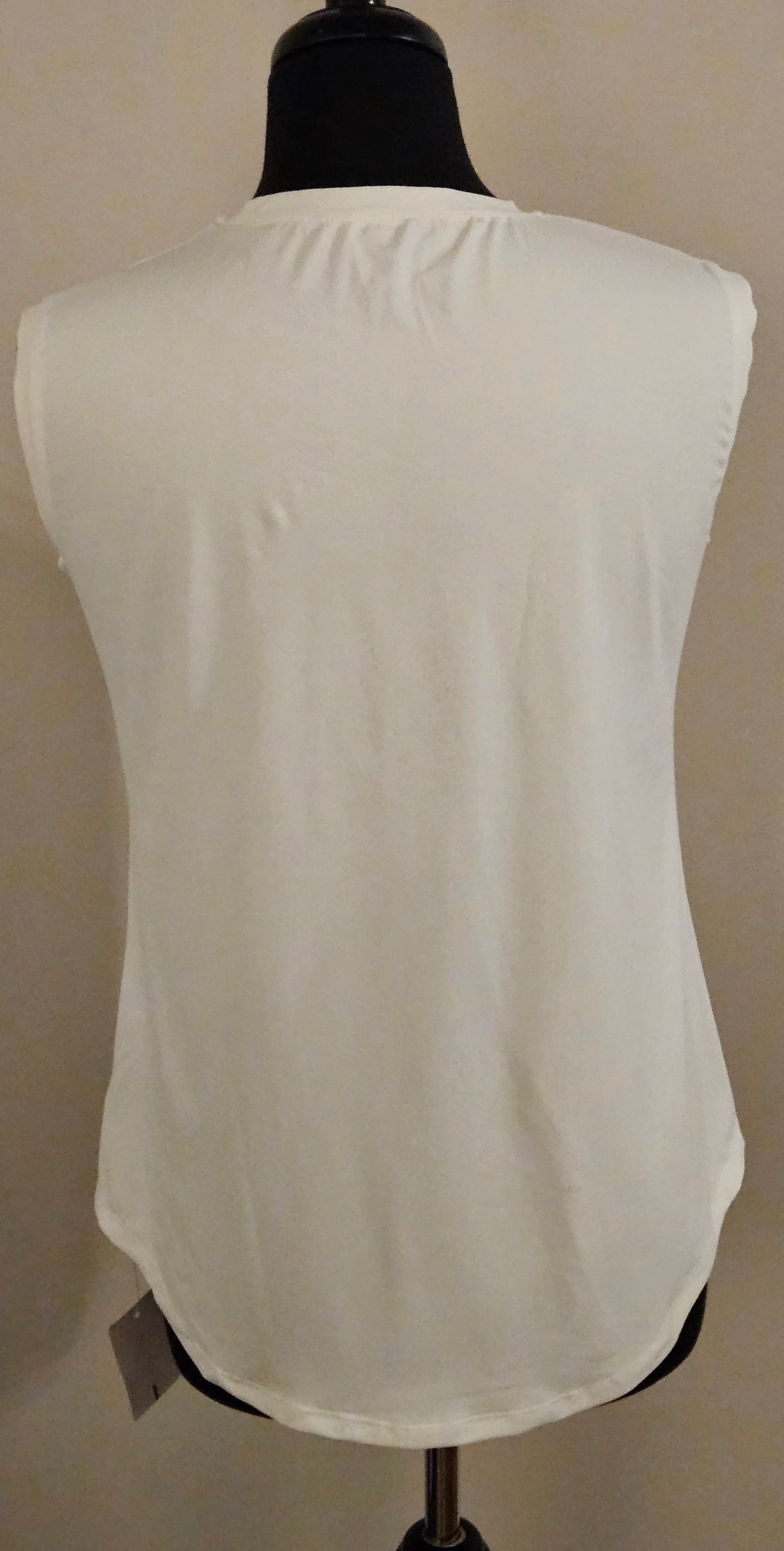 Design White Sleeveless Shirt