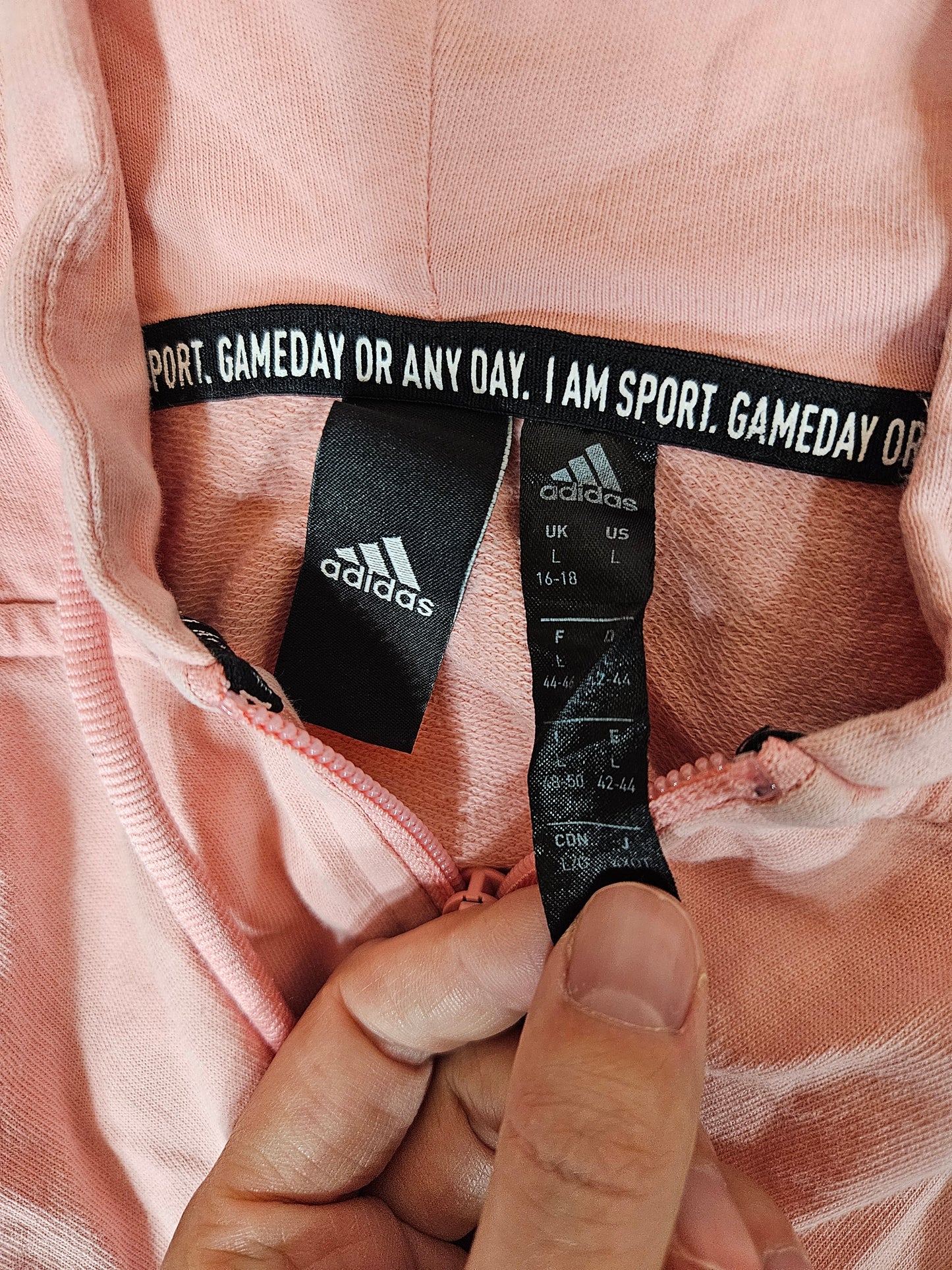 Adidas Zip Up Hoodie - L