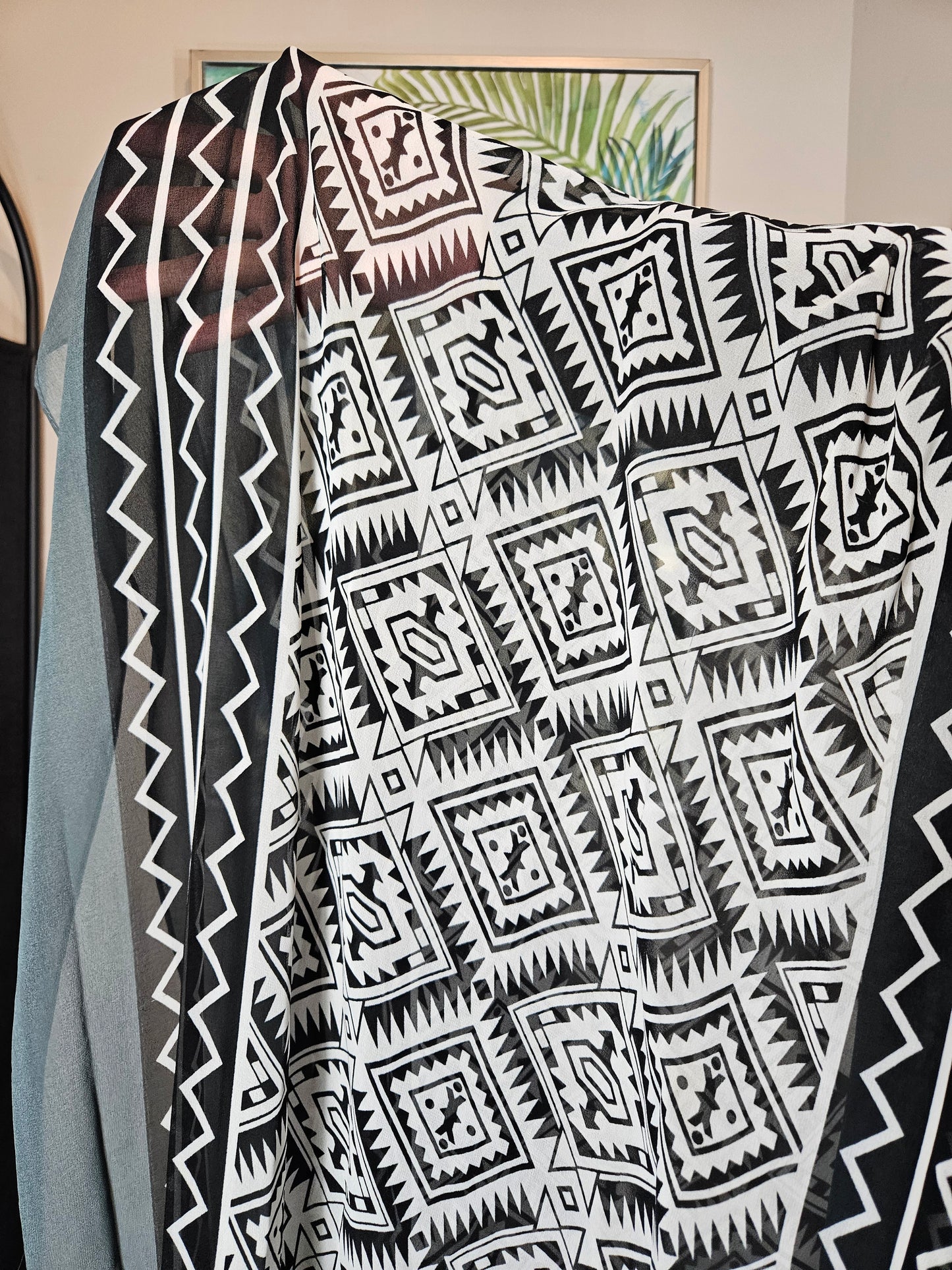 Abstract Hijab - Teal