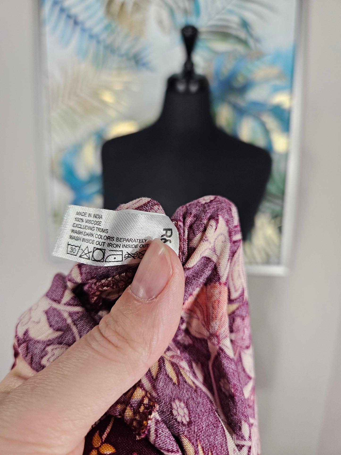 R&B Floral Maxi Dress - Size 12