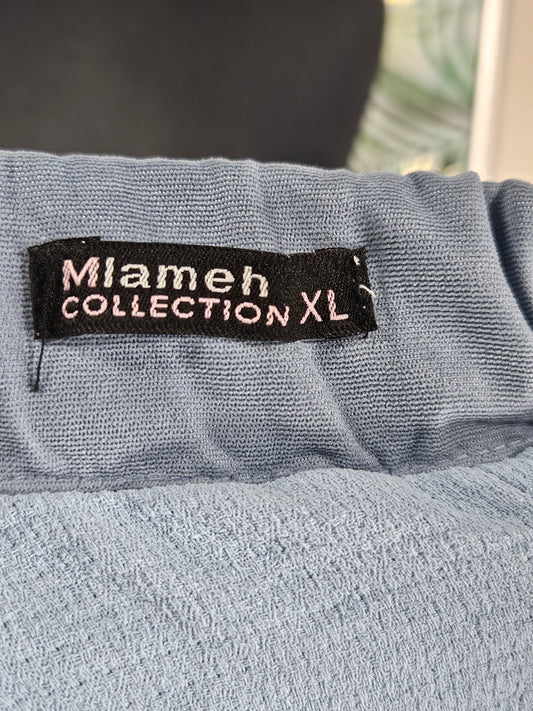 Blue Maxi Skirt with Lining - SIze XL