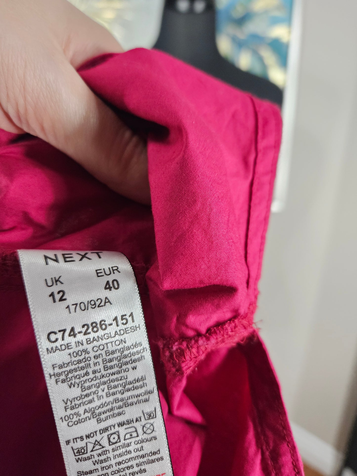 Next Hot Pink Blouse - Size 8