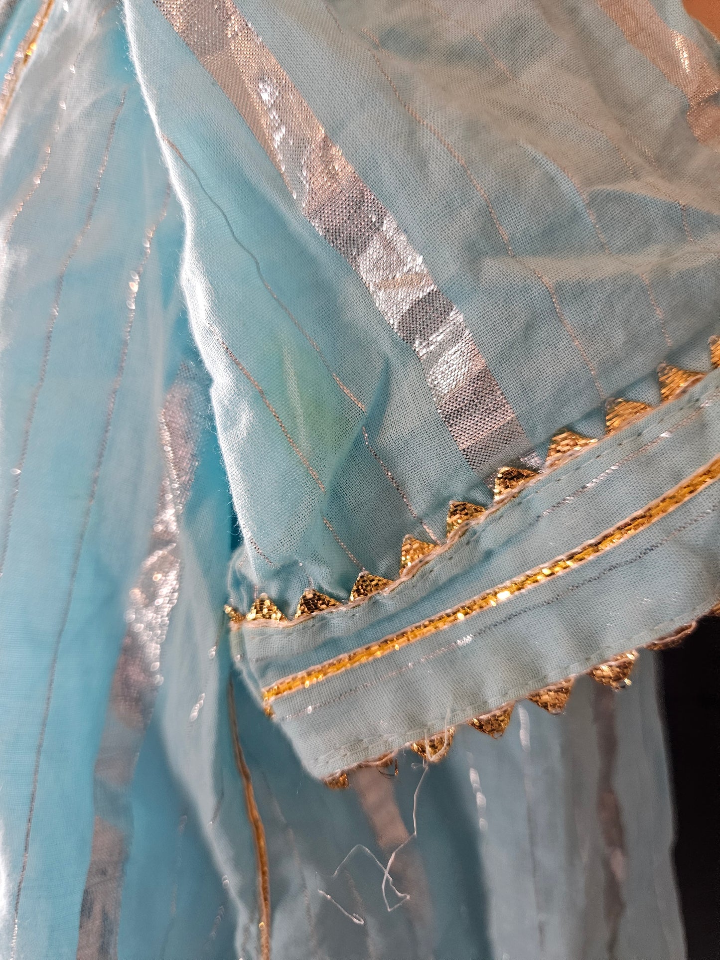 Light Blue Embroidered Formal Set – Size Medium