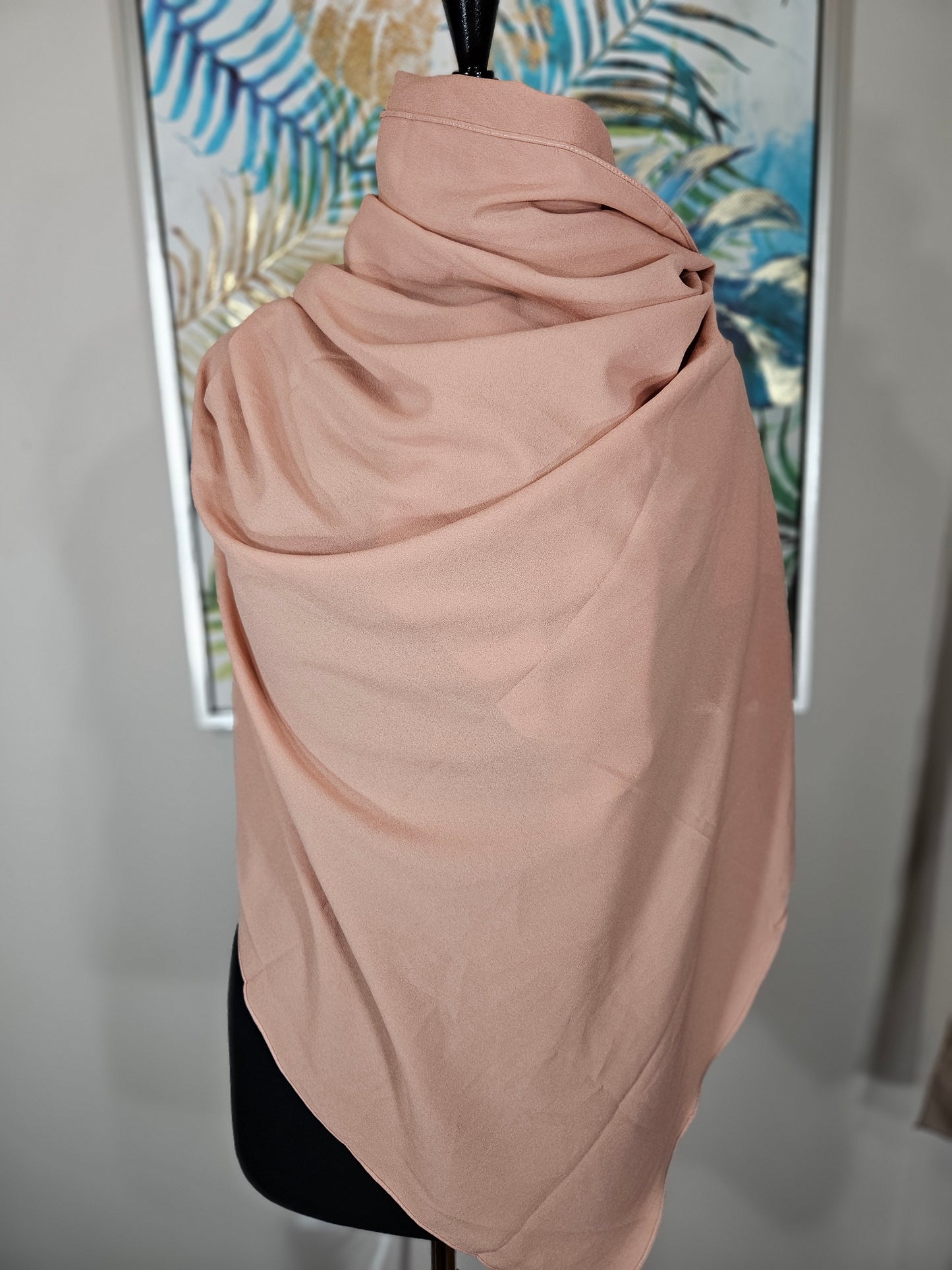 Pink Square Hijab
