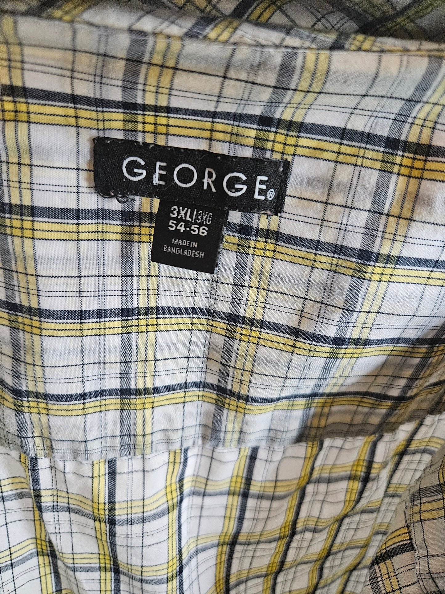 George Plaid T-shirt - Size 3XL
