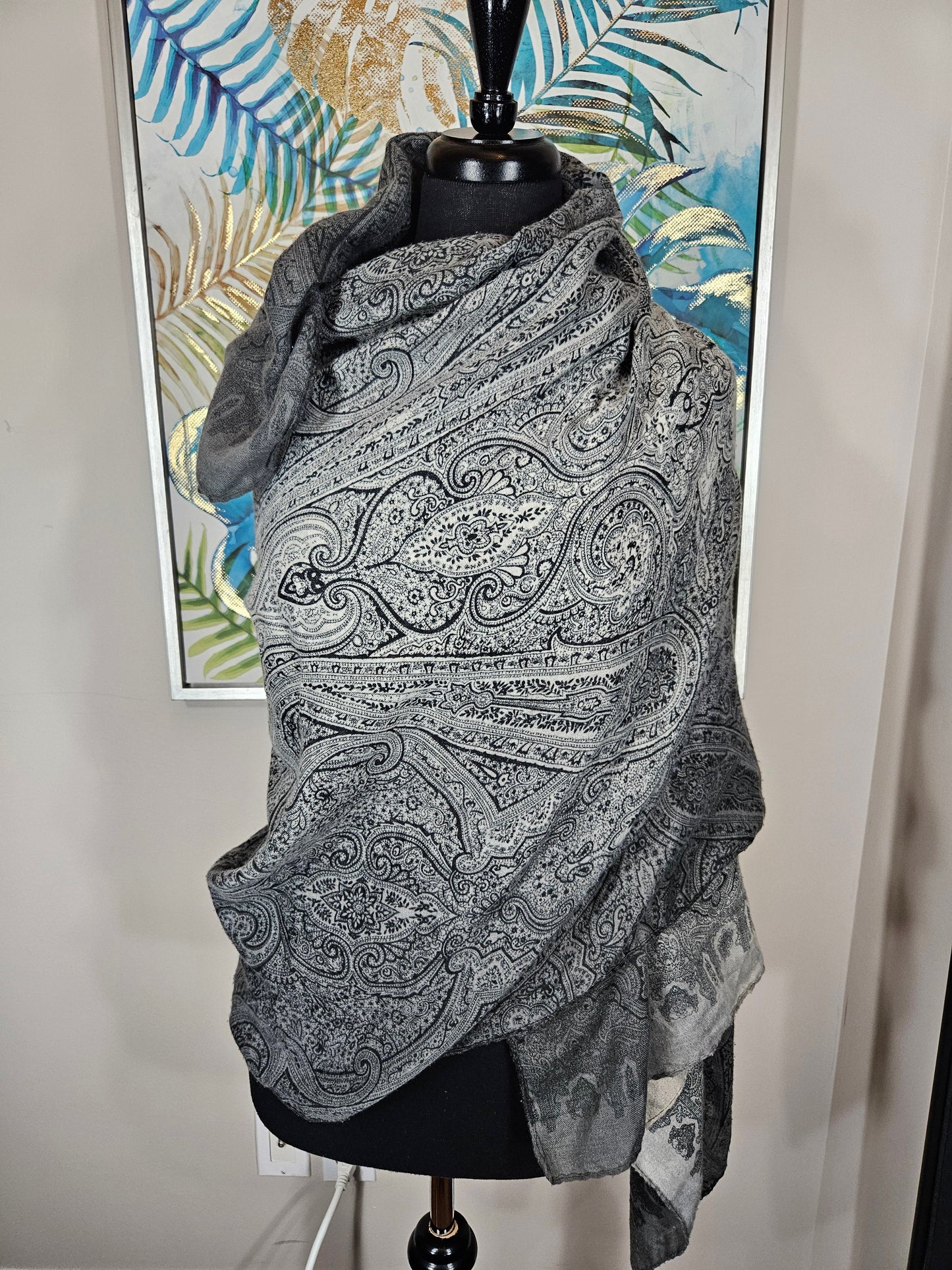 Grey Pashmina Hijab