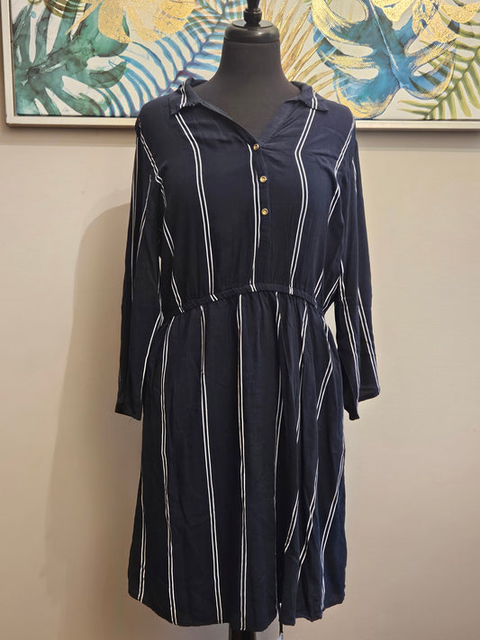 Long Sleeve Striped Tunic