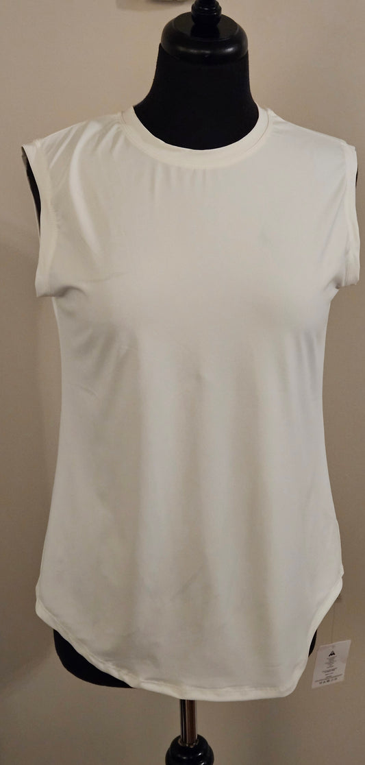 Design White Sleeveless Shirt