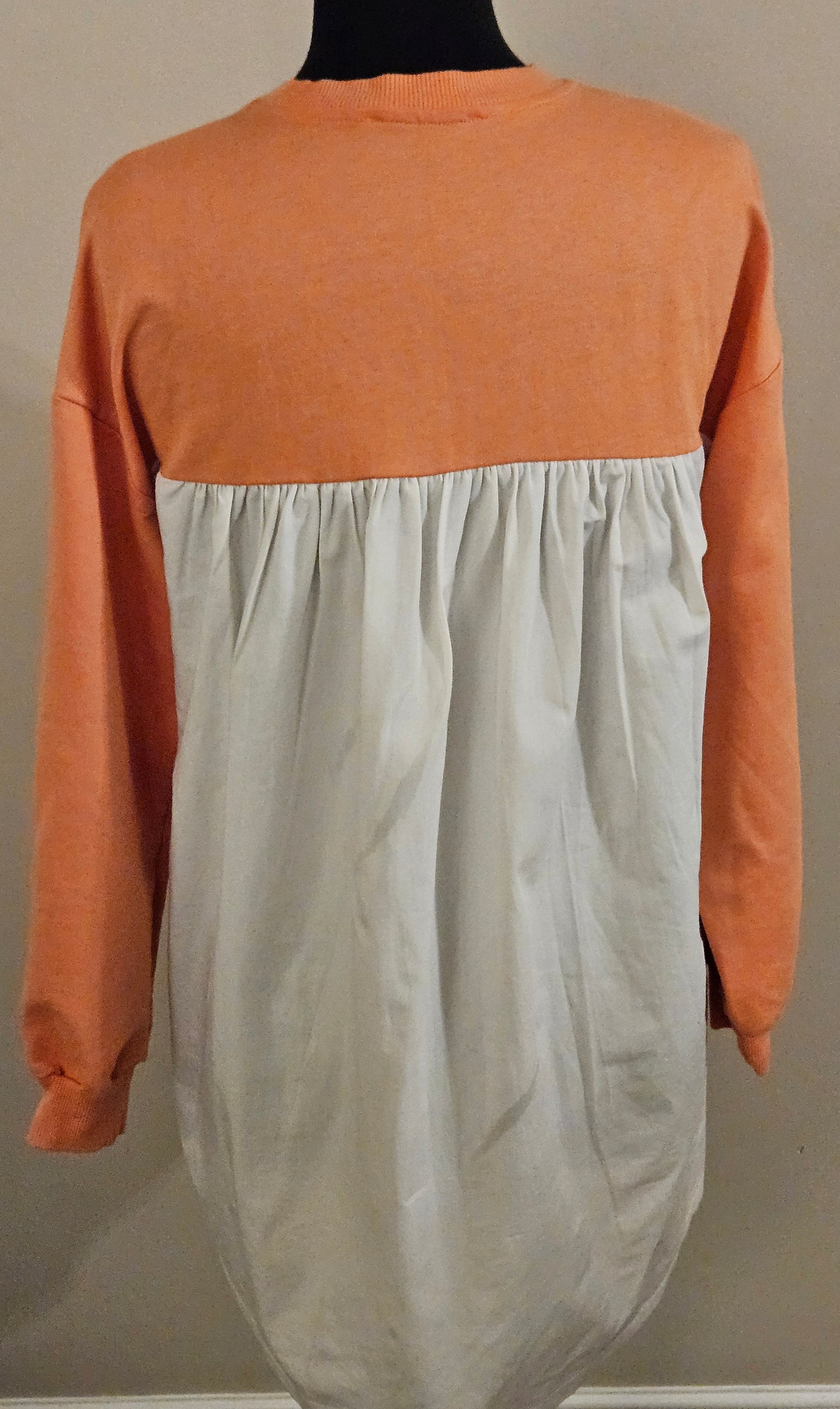 Orange and White Shirt