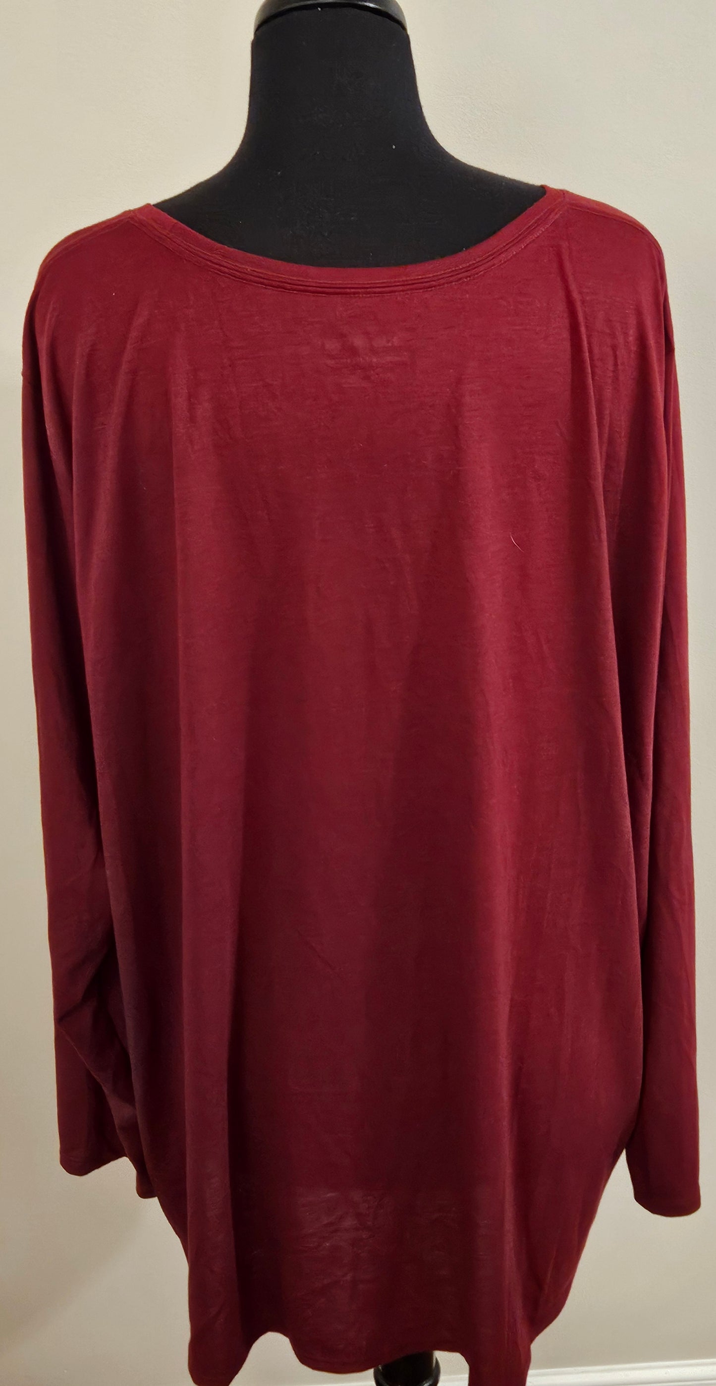 Long Sleeves Maroon Shirt