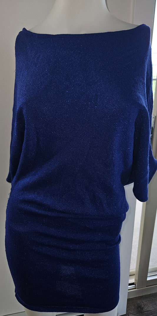 Blue 3/4 Sleeves Top