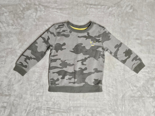 Kids Camo Style Pullover Sweater