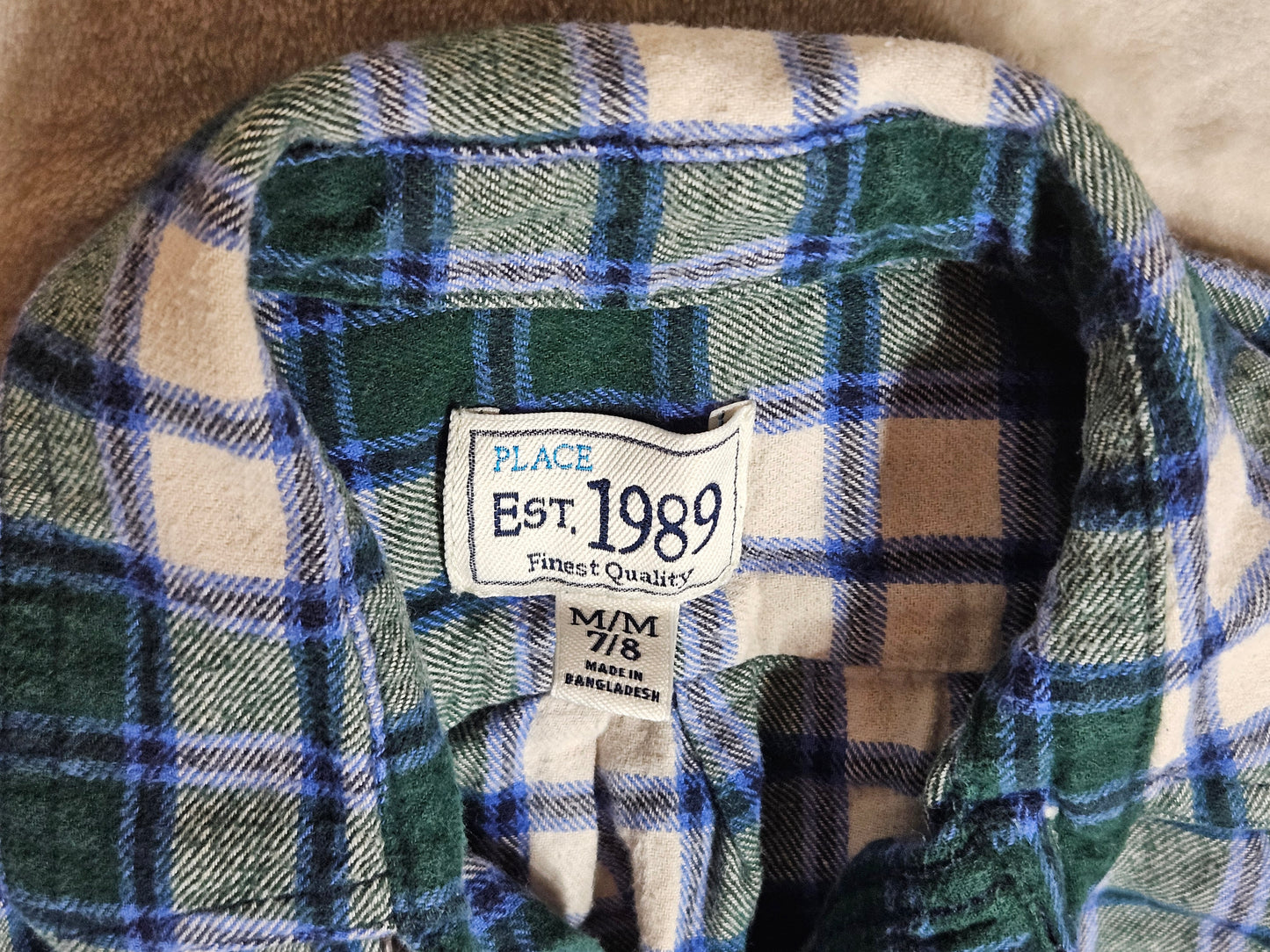 Children’s Place Plaid Collared Top