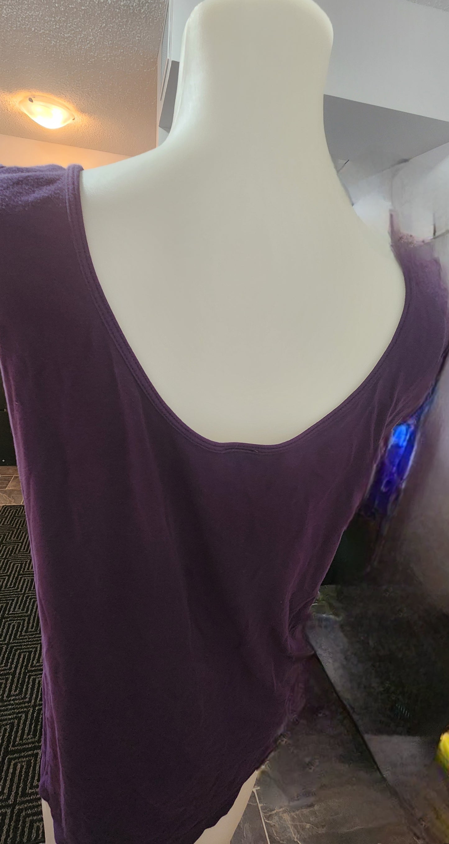 Purple Bamboo Tank Top – XL