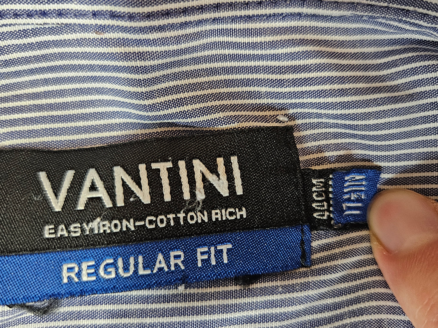 Vantini Dress Shirt - Size 17 1/2