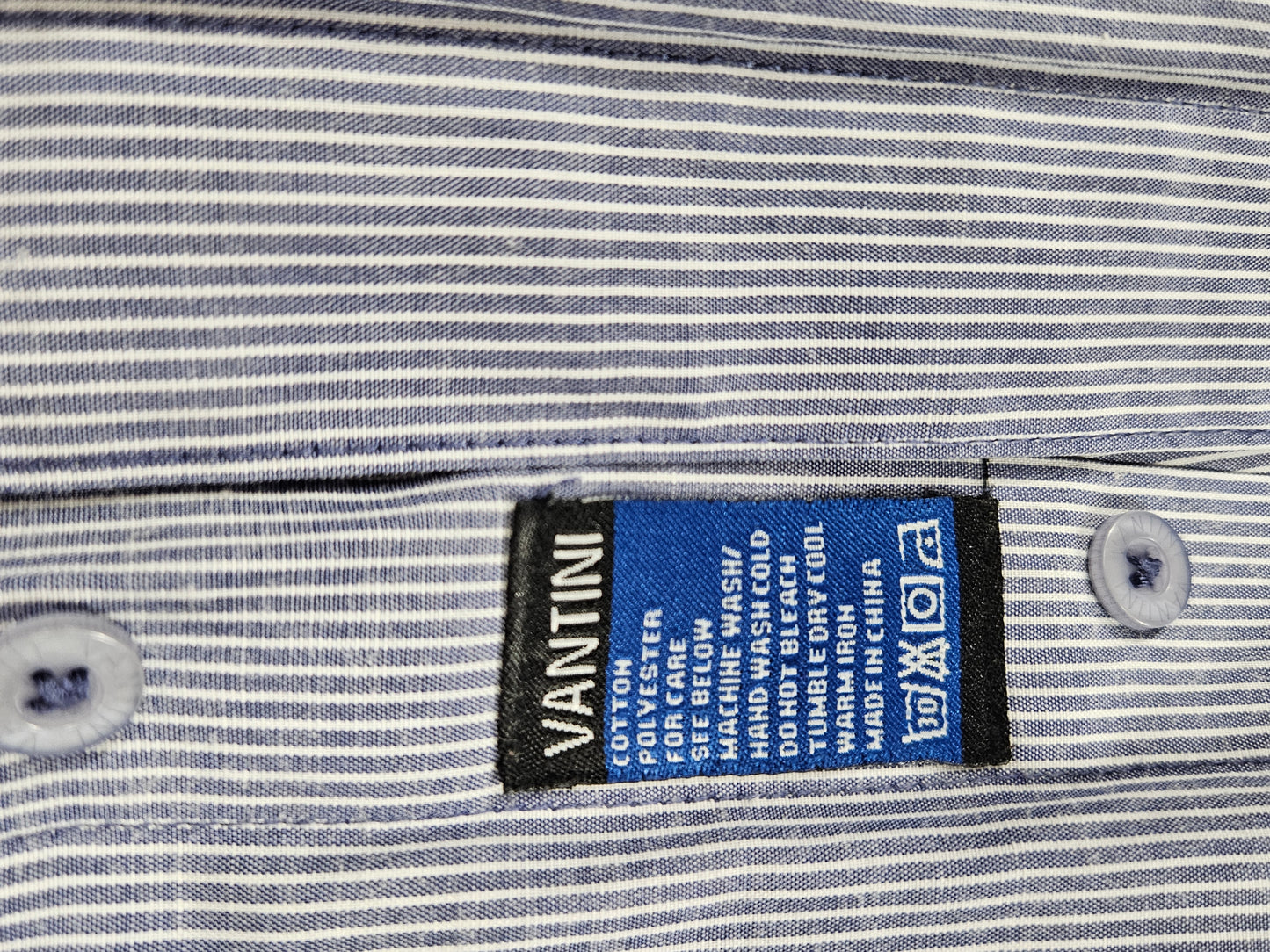 Vantini Dress Shirt - Size 17 1/2