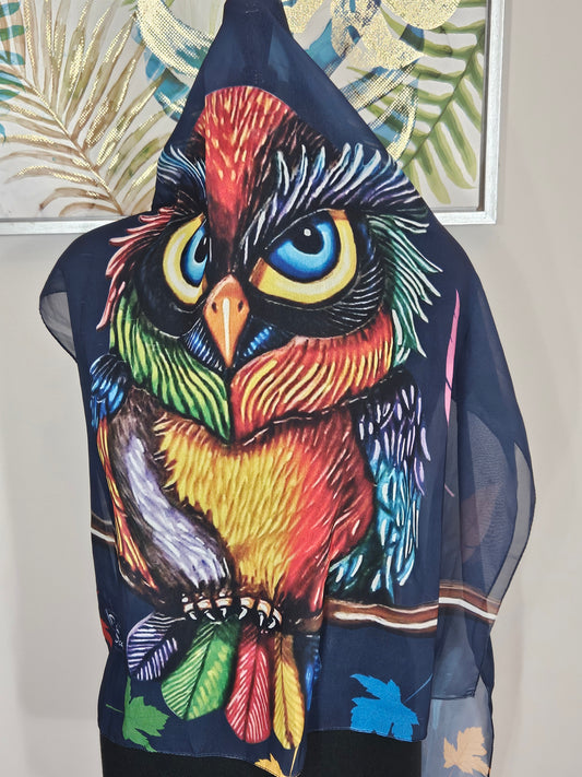 Owl Chiffon Hijab