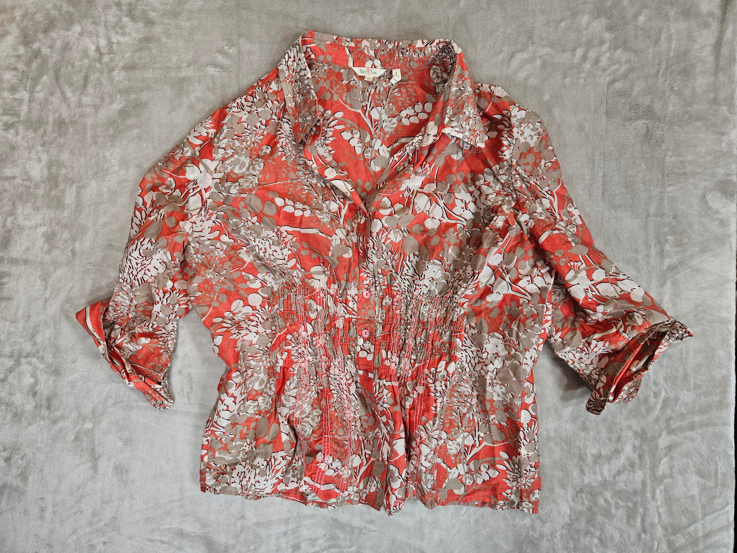 Silk Blouse/Skirt Set - Size XL