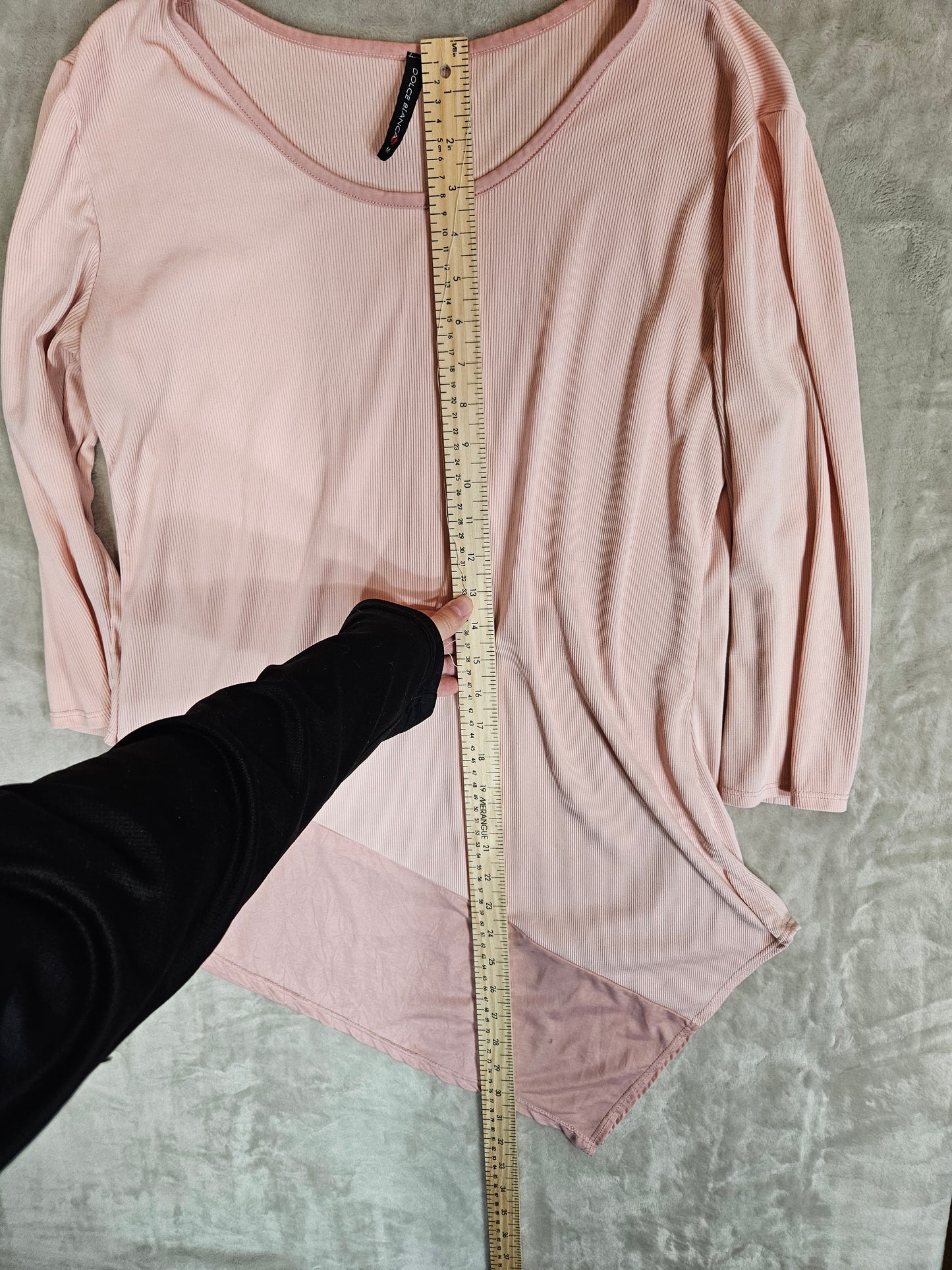 Pink 3/4 Sleeve Top - M