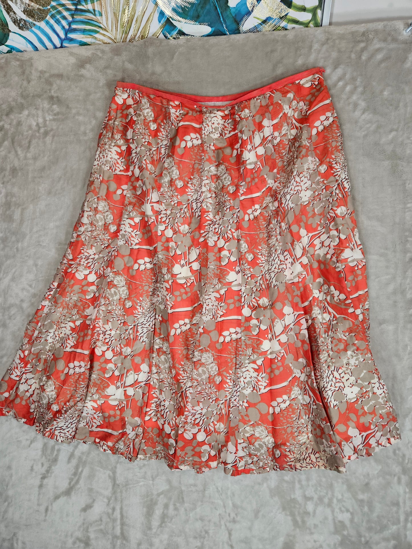 Silk Blouse/Skirt Set - Size XL