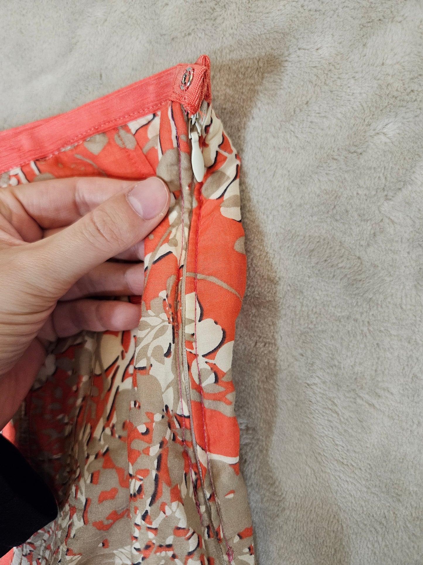 Silk Blouse/Skirt Set - Size XL