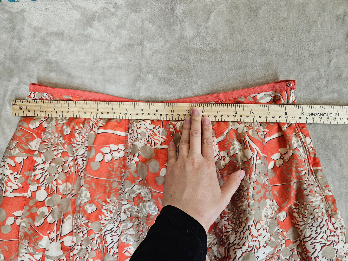 Silk Blouse/Skirt Set - Size XL