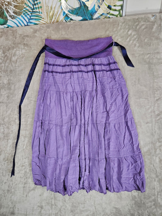 Purple Maxi Skirt - XL