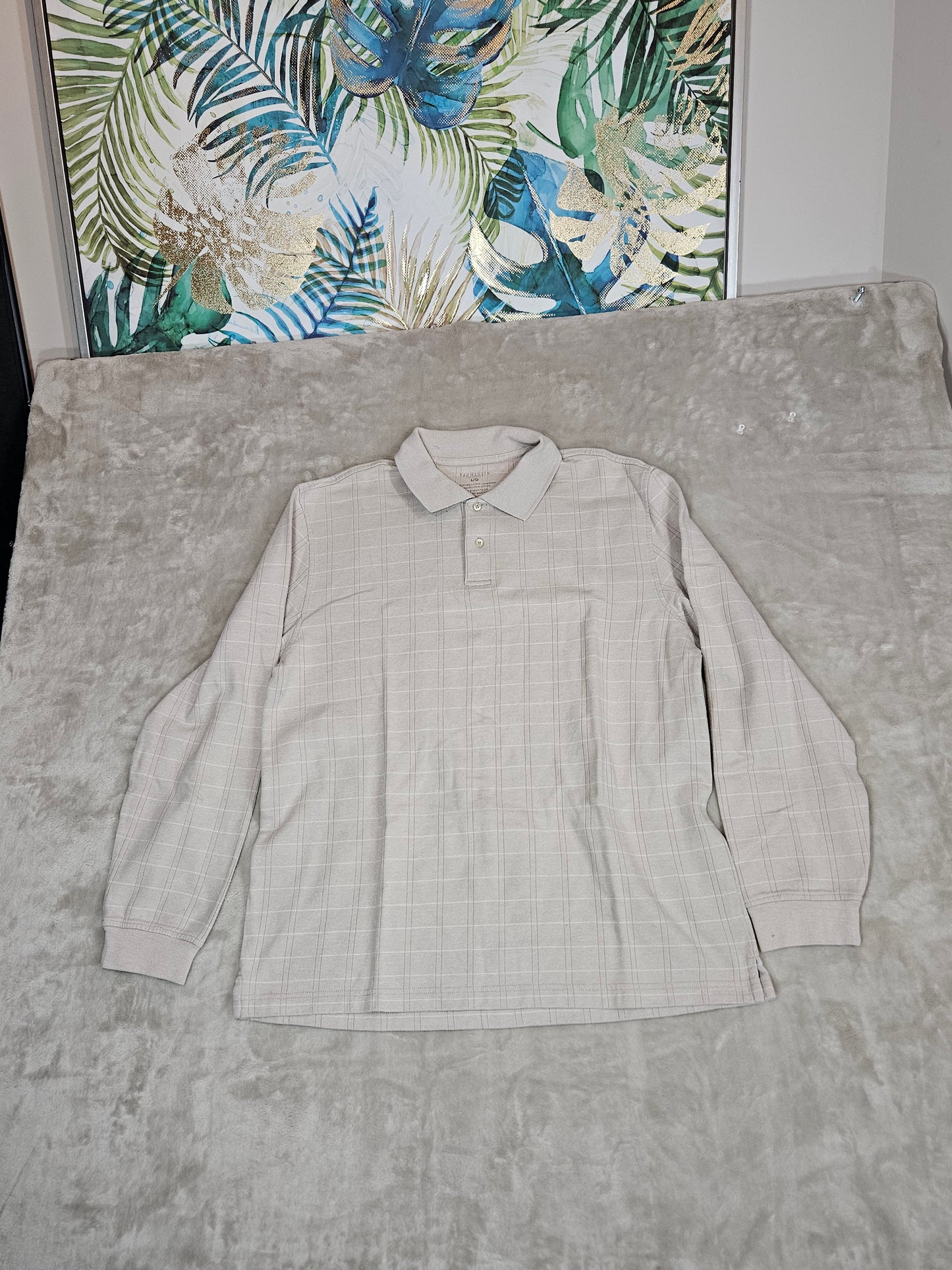 Van Heusen Long Sleeve Polo - L