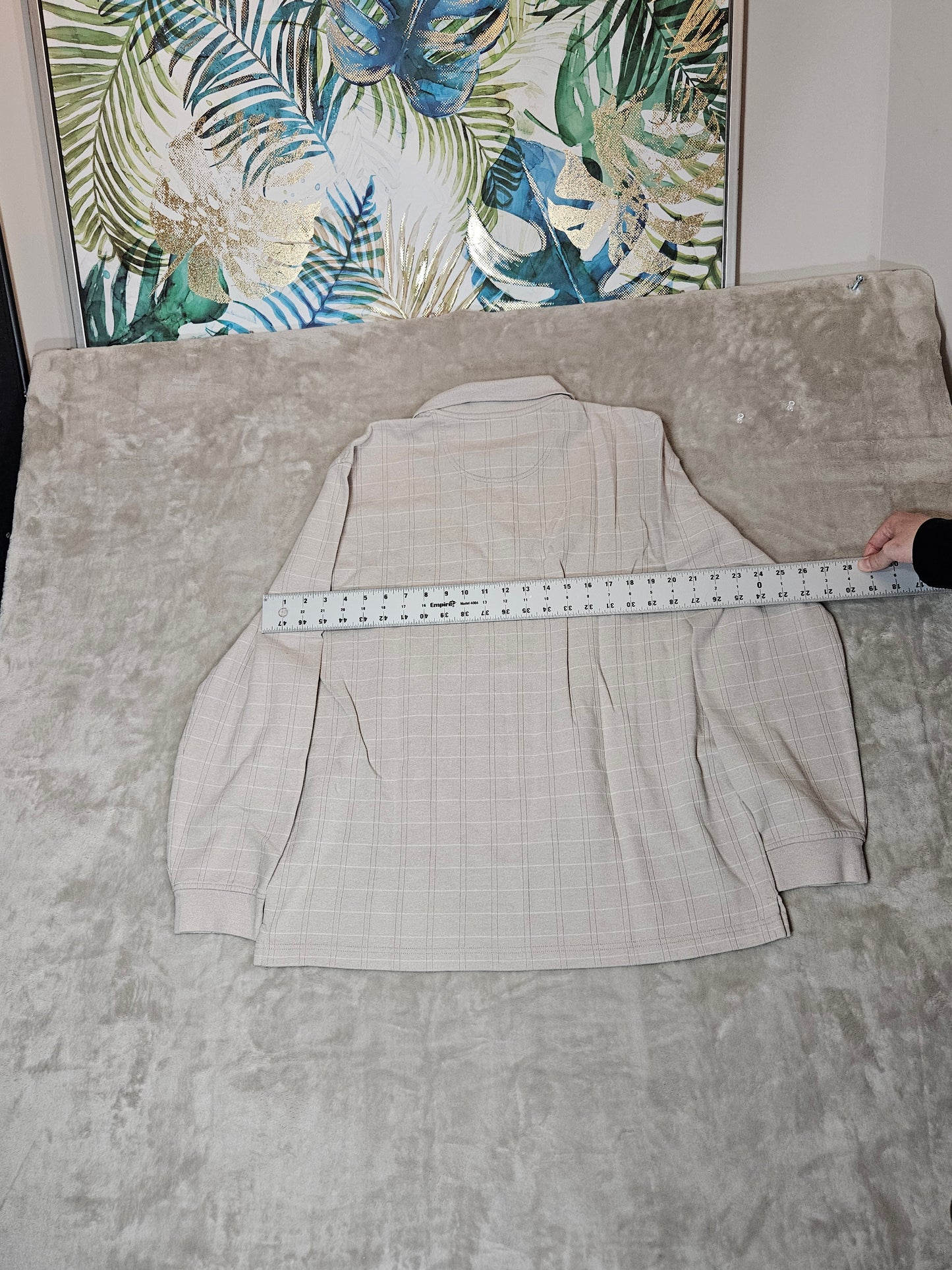 Van Heusen Long Sleeve Polo - L