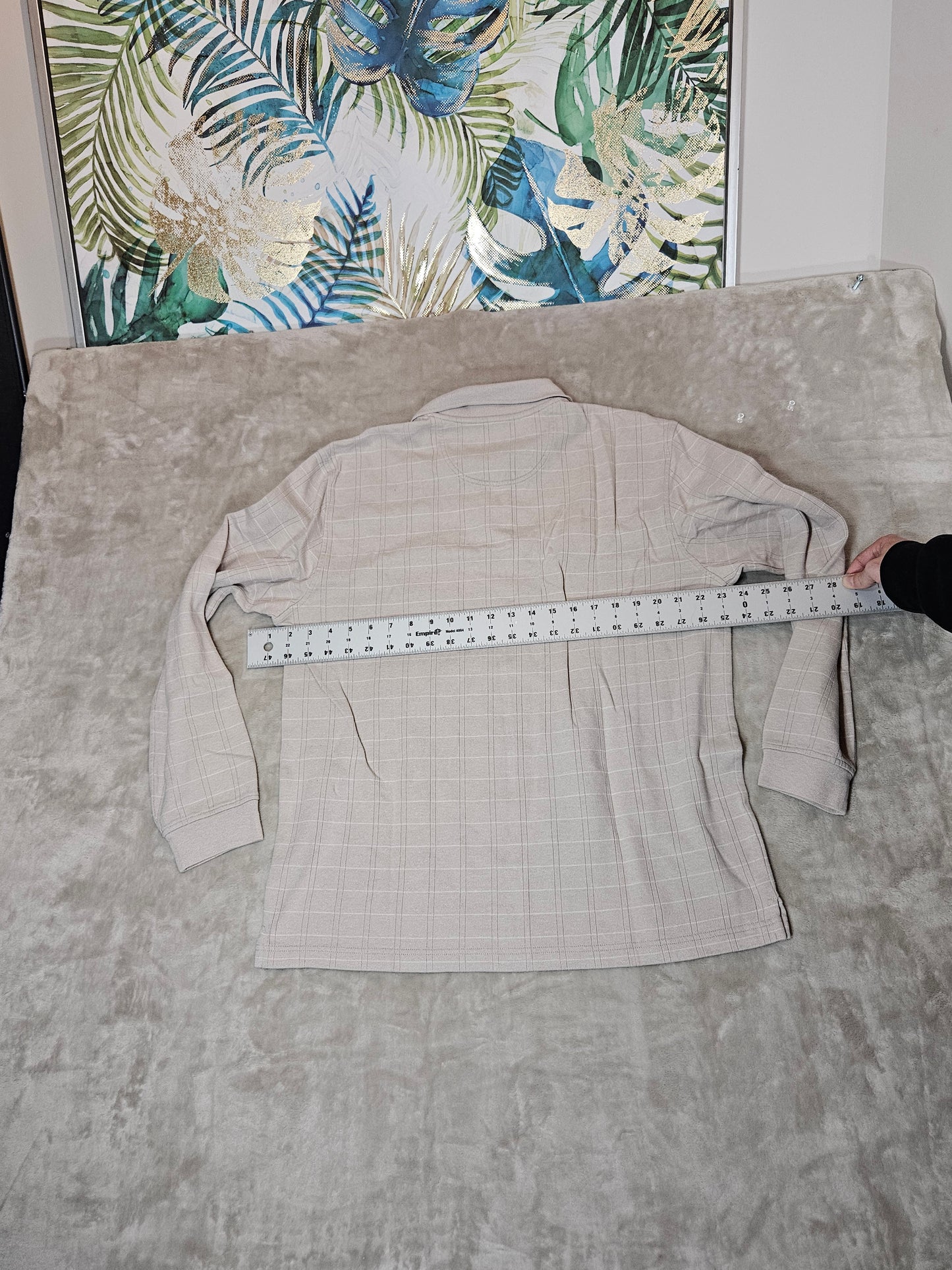 Van Heusen Long Sleeve Polo - L