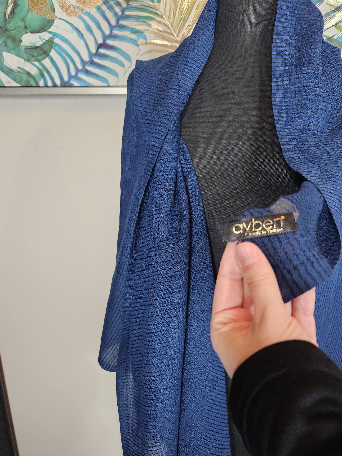 Navy Blue Hijab - Made in Turkey