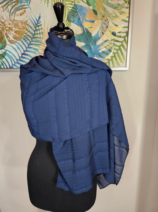 Navy Blue Hijab - Made in UAE