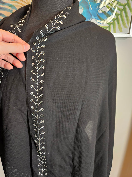 Gemstone Black Hijab