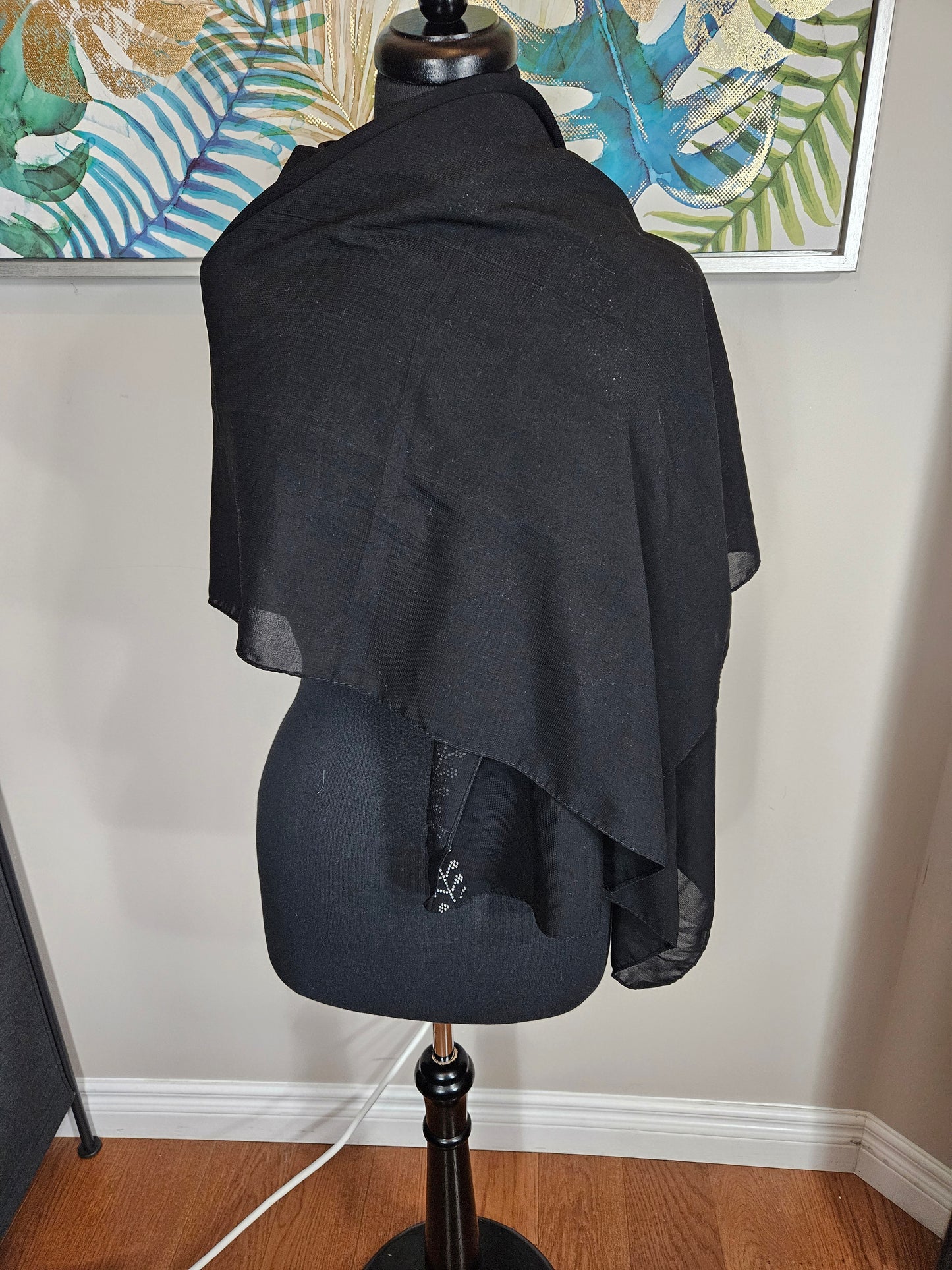 Gemstone Black Hijab