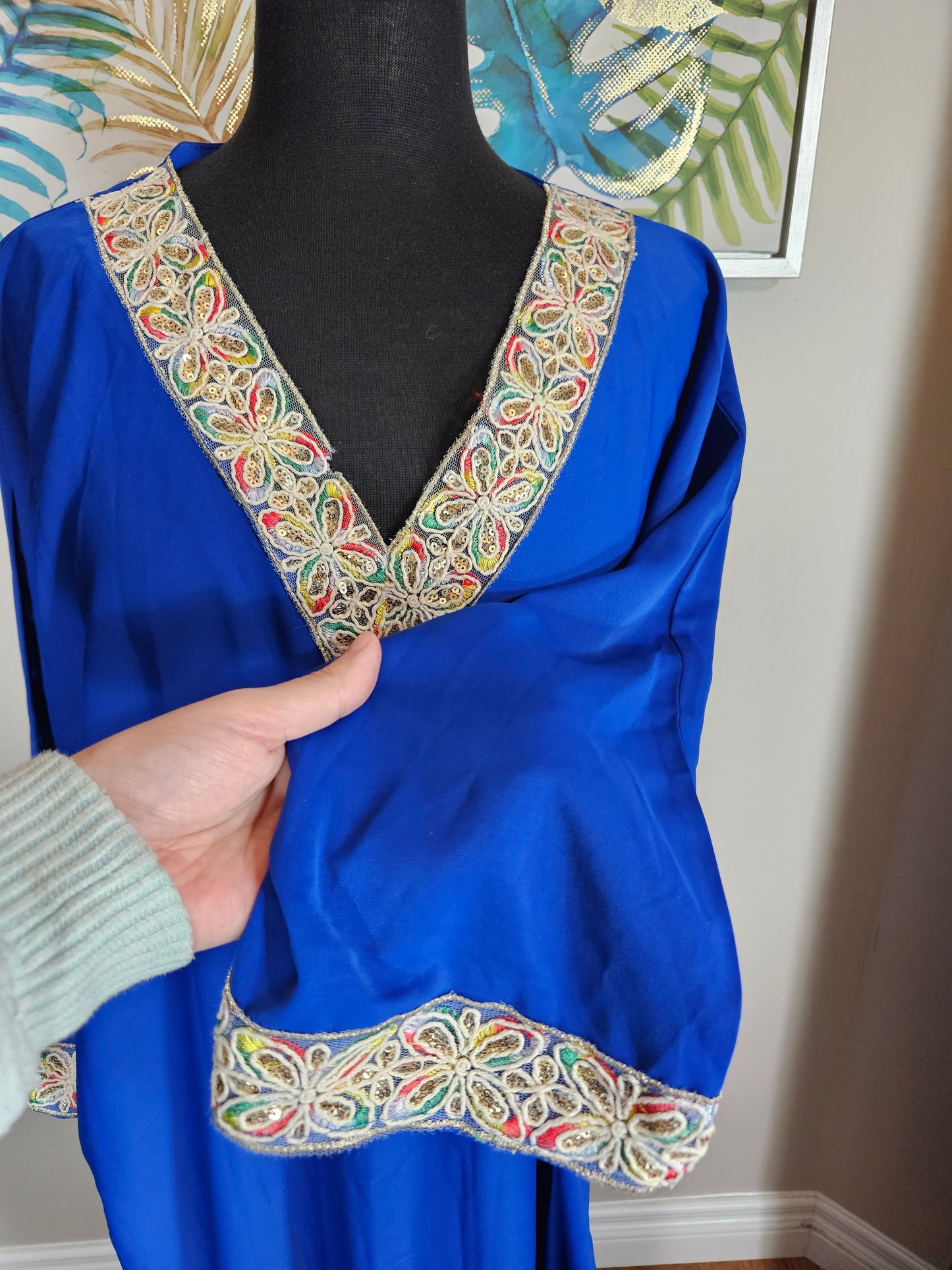 Royal Blue Abaya