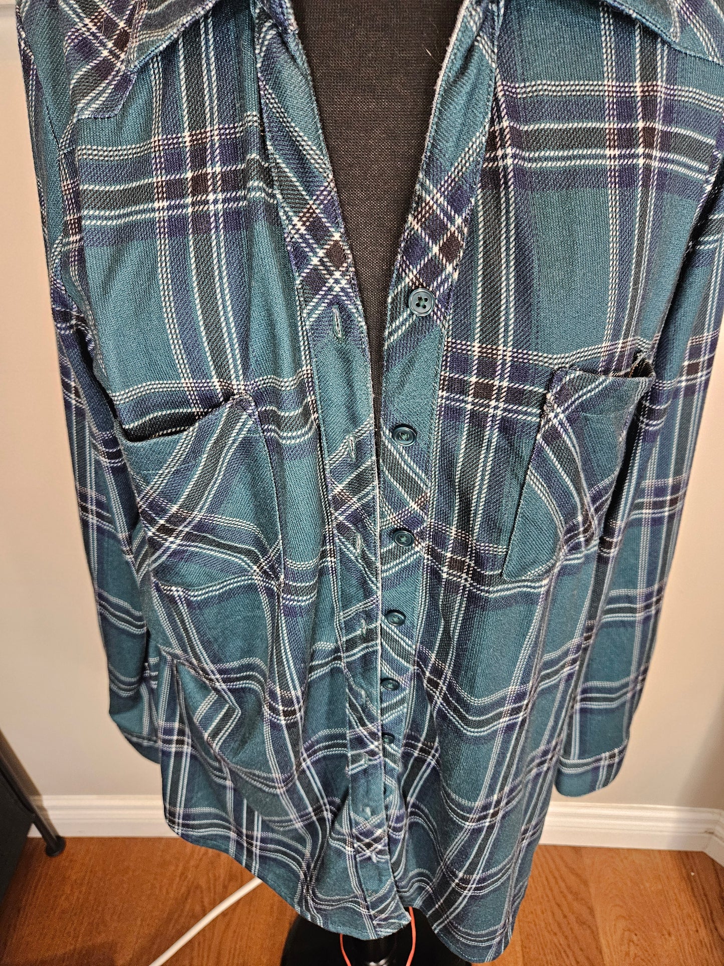 Plaid Blouse - Size L