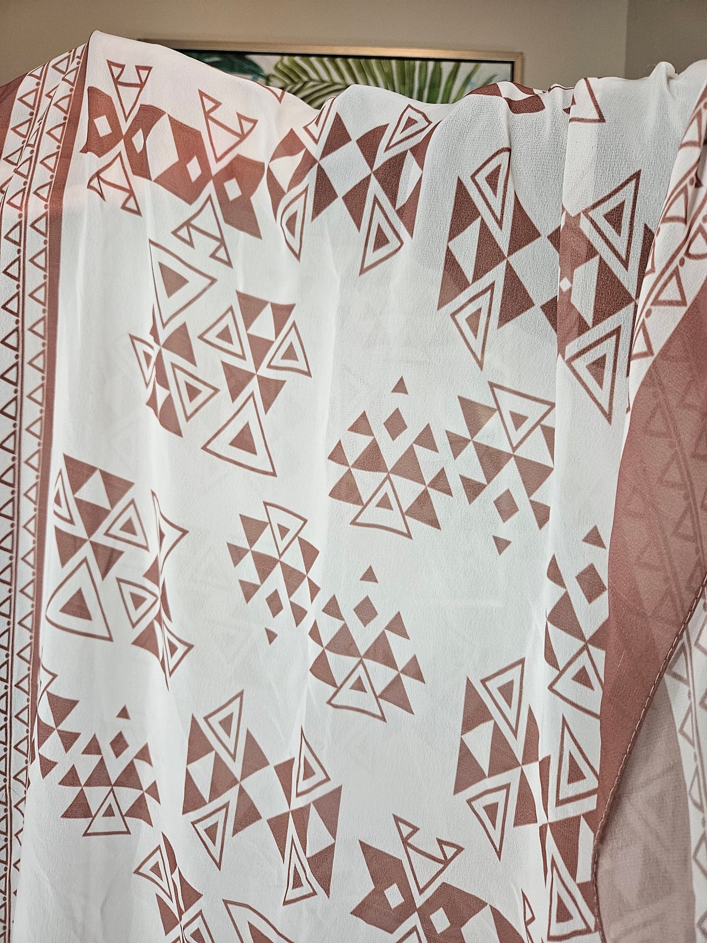 Brown Geometric Hijab