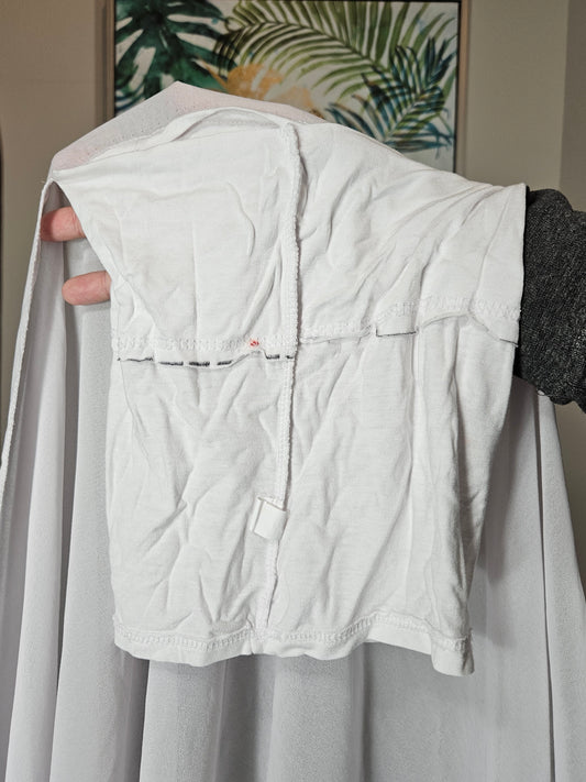 White Hijab with Built-in Undercap