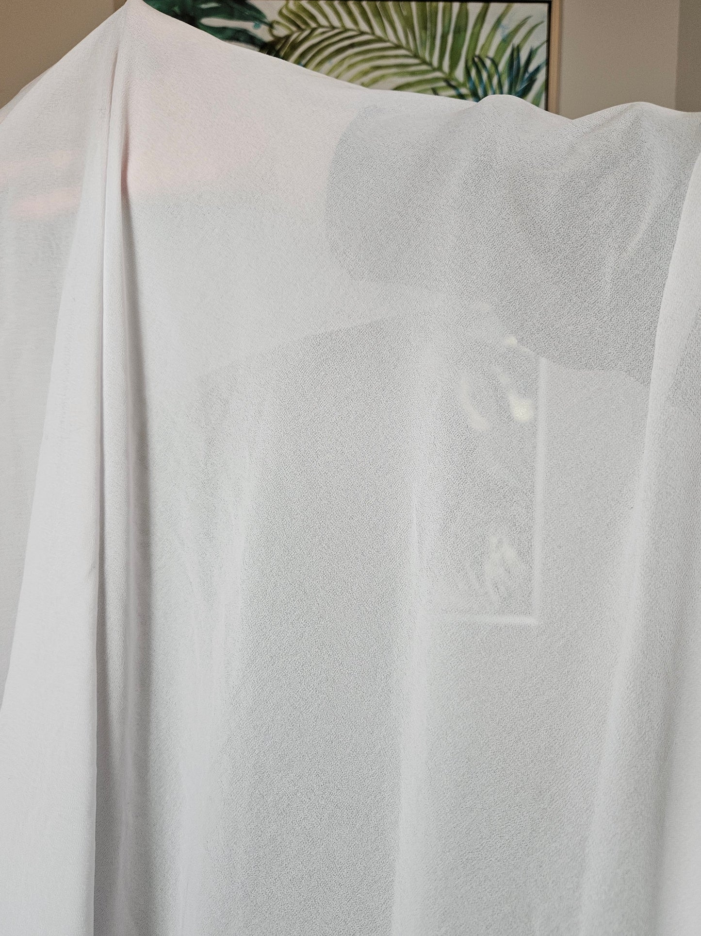 White Hijab with Built-in Undercap