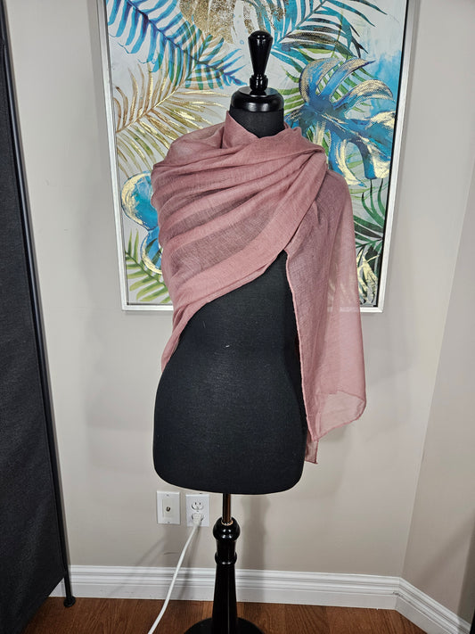 Dusty Rose Hijab - Extra Long