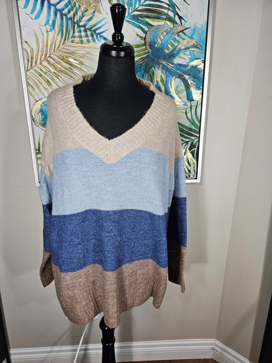 Block Color Sweater - Size M