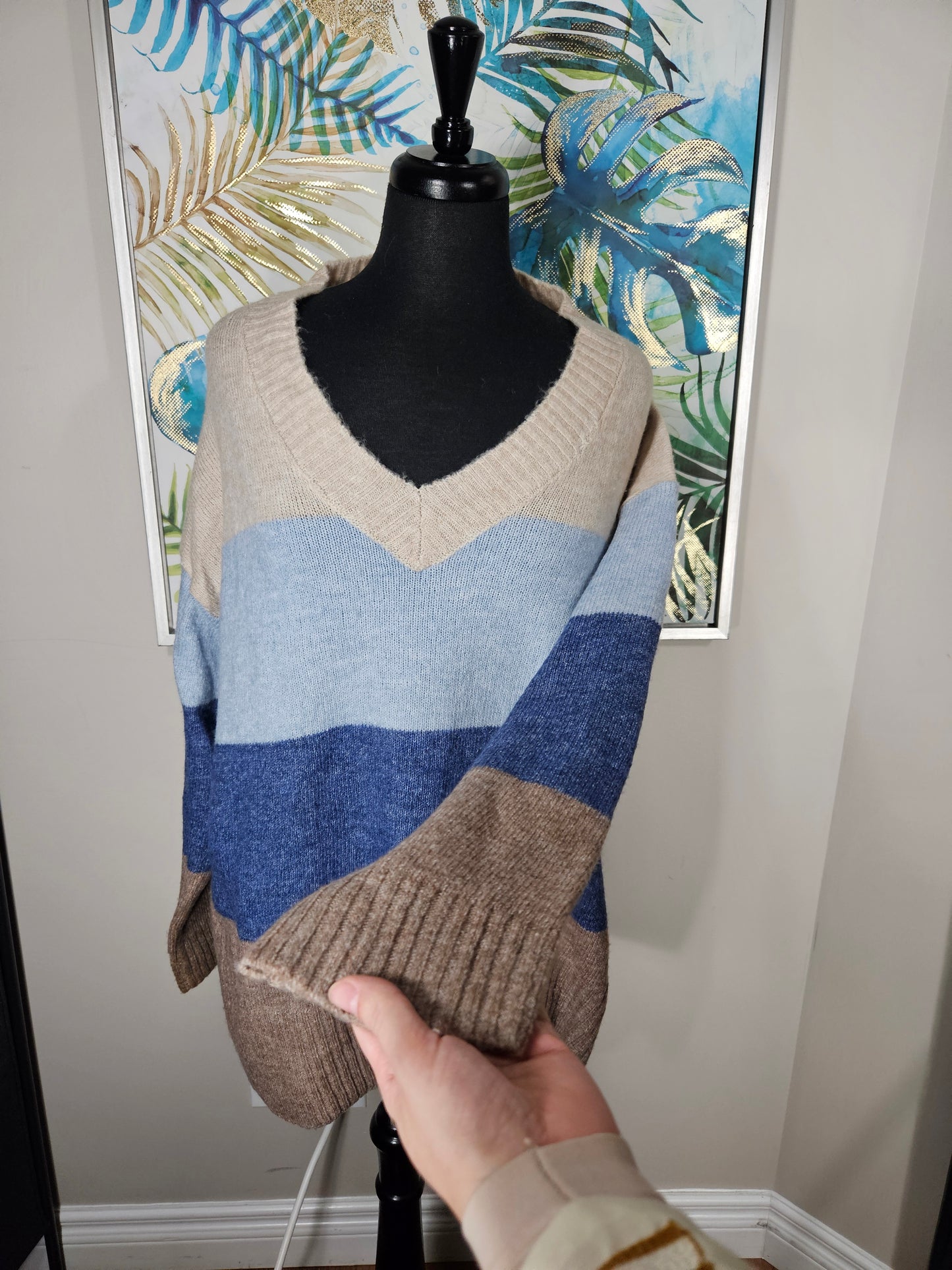 Block Color Sweater - Size M