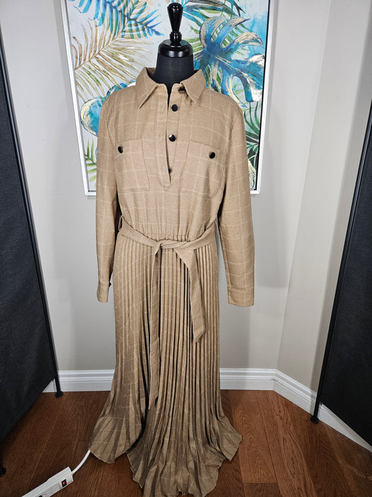 Next Pleated Maxi Dress - Size 12