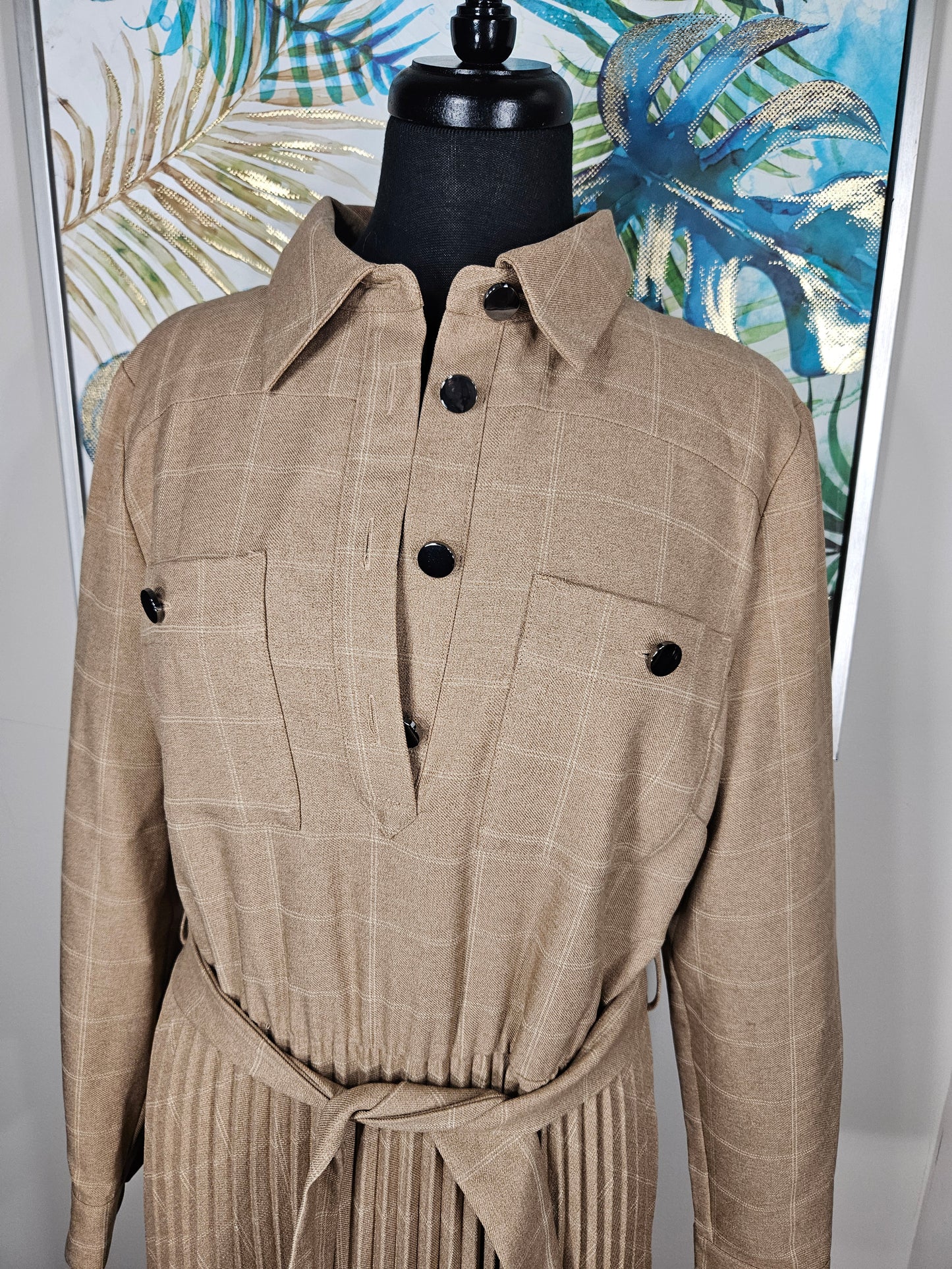 Next Pleated Maxi Dress - Size 12