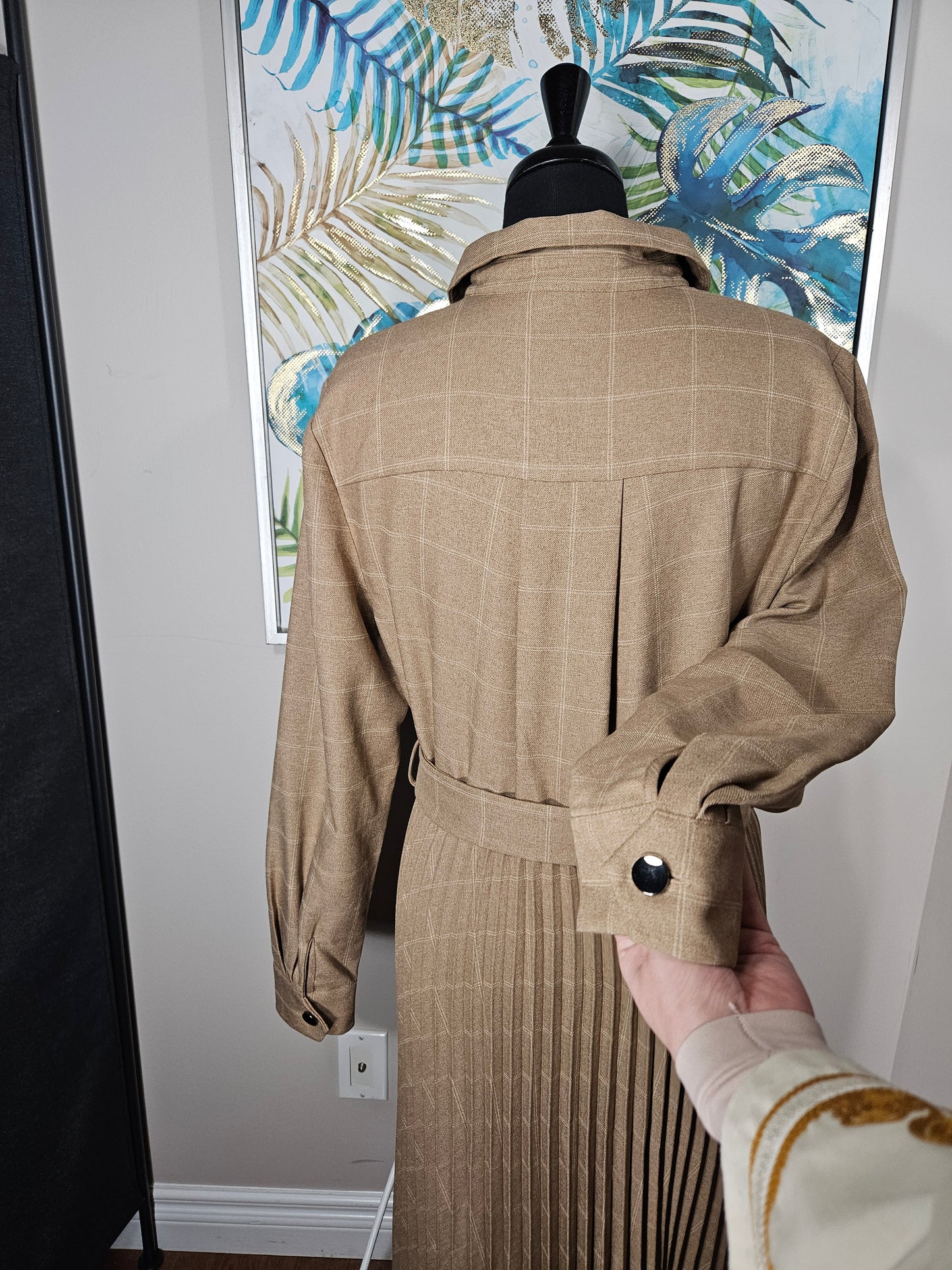 Next Pleated Maxi Dress - Size 12