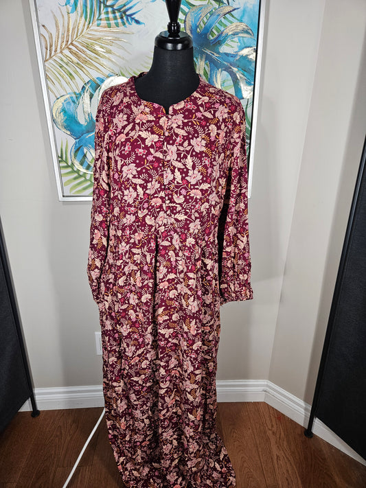 R&B Floral Maxi Dress - Size 12
