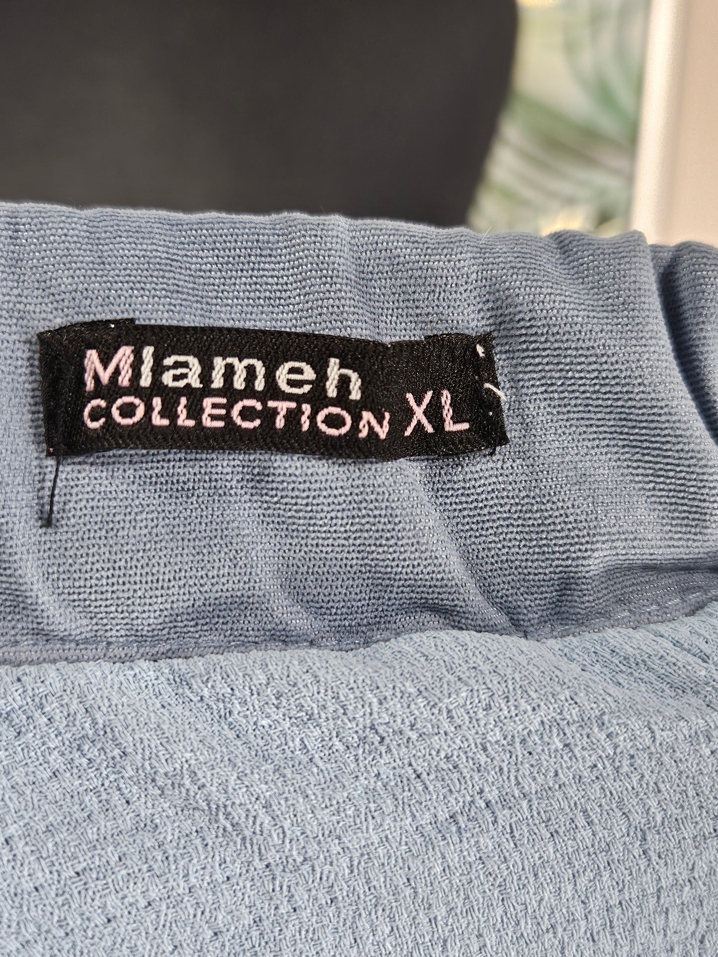 Blue Maxi Skirt with Lining - SIze XL