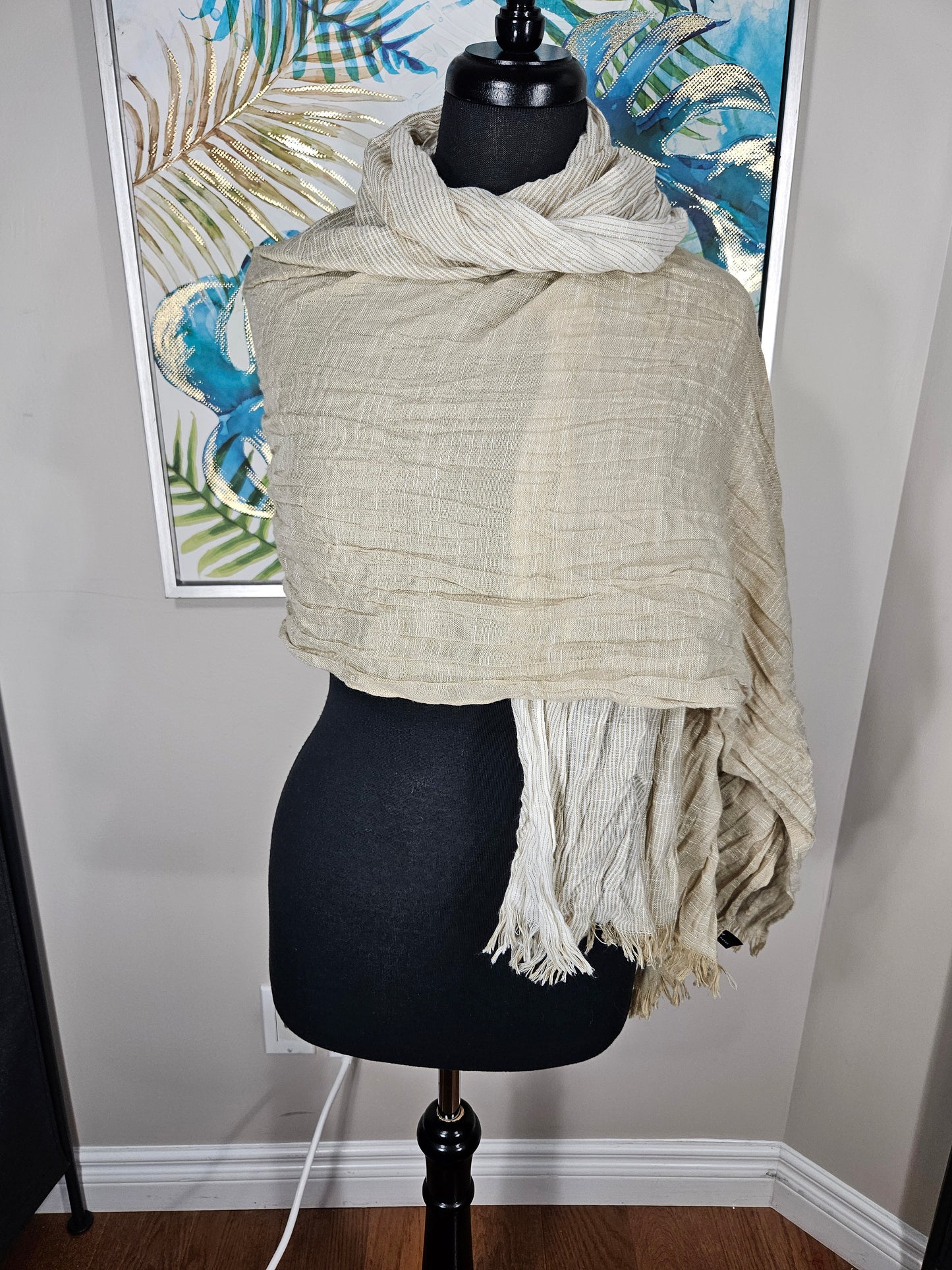 Yellow Crinkle Hijab