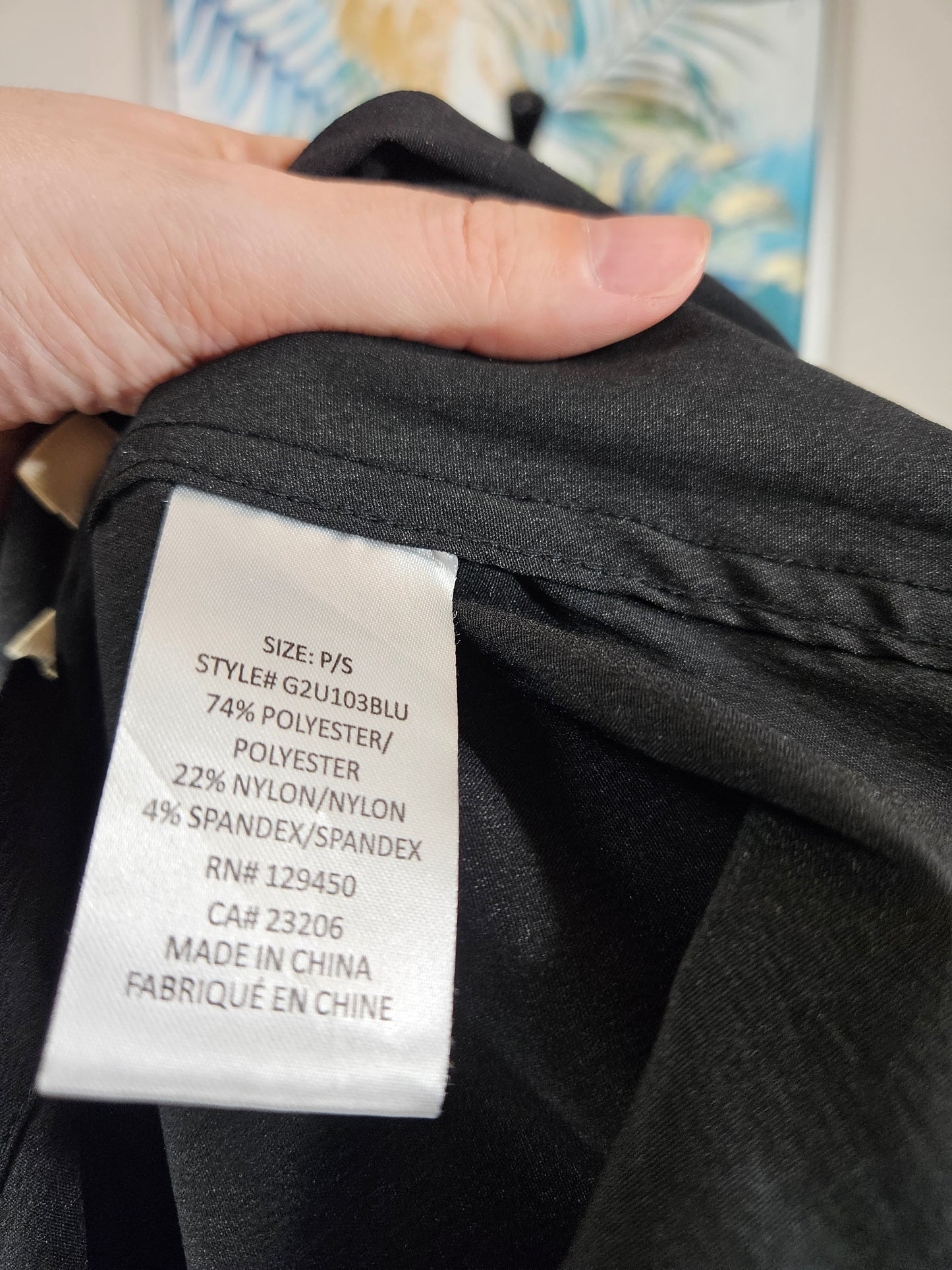 Como Blu Black Blouse - Size Small