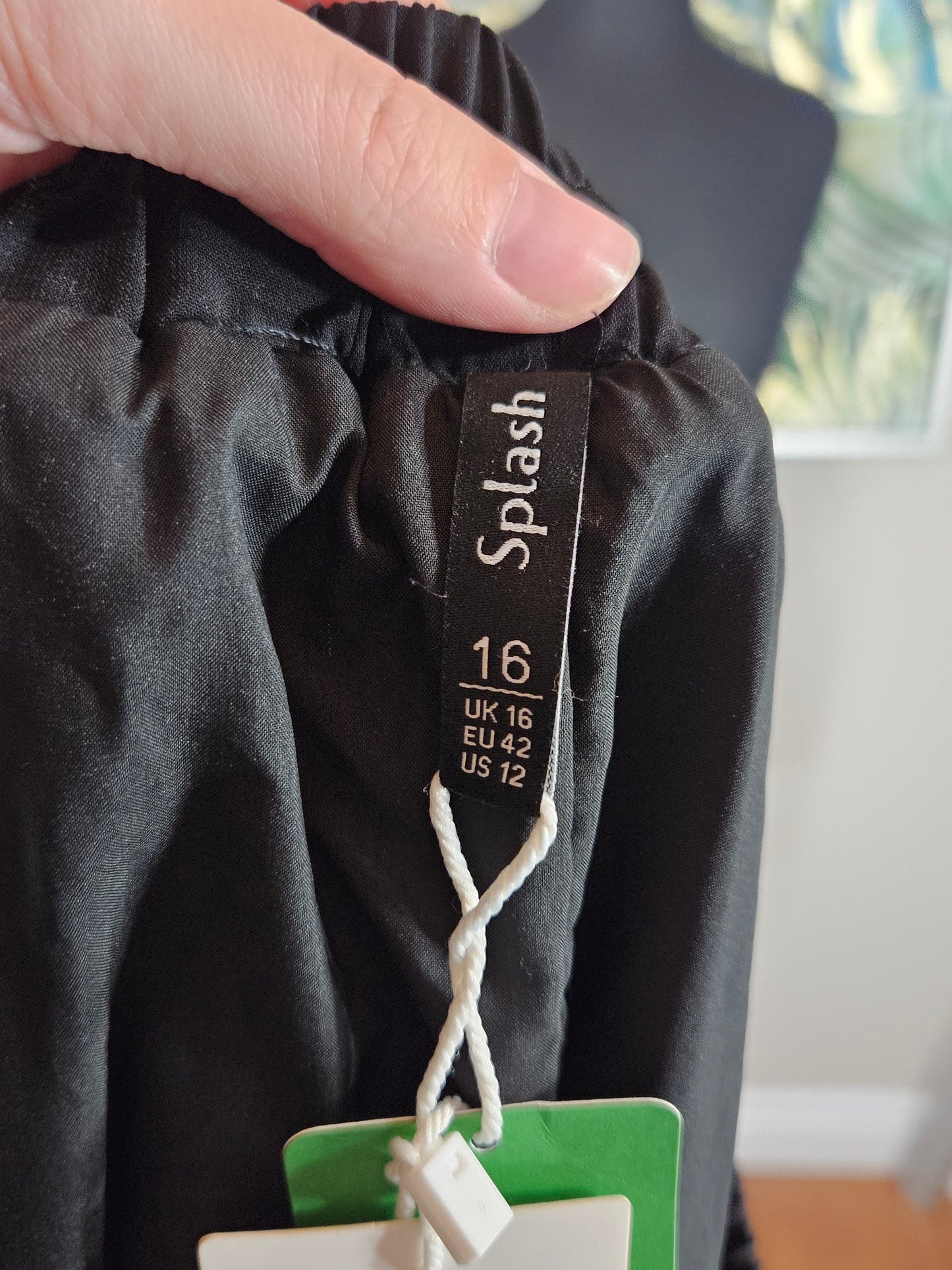 Black Pleated Maxi Skirt - Size 16